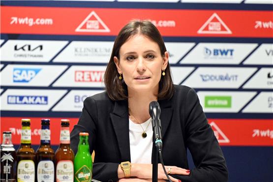 Jennifer Kettemann, Geschäftsführerin der Rhein-Neckar Löwen. Foto: Uli Deck/dpa