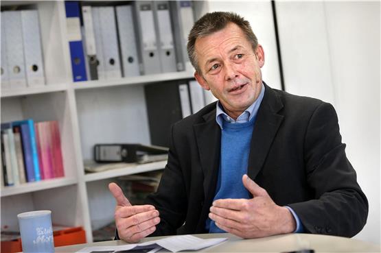 Jörg Kautt, Vorsitzender des Kreisbauernverbands Tübingen, macht sich für Bürokratieabbau stark. Bild: Anne Faden