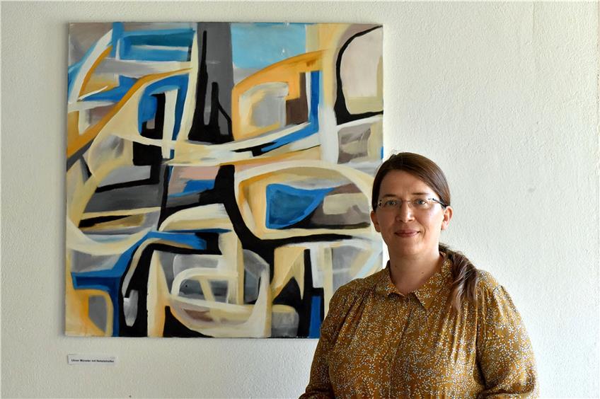 Katharina Happ arbeitet als Redakteurin in einem Zeitschriftenverlag, die Kunst ist ihr Hobby. Bild: Albers