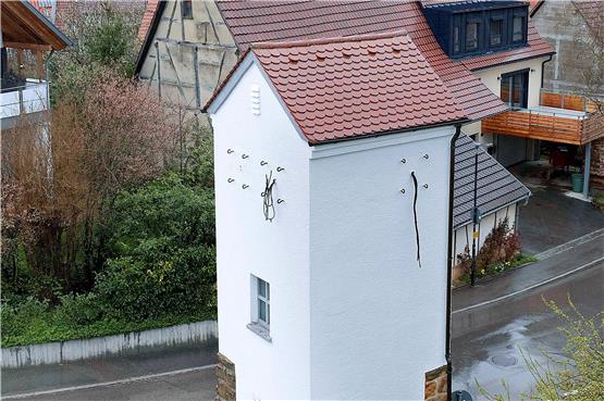 Kein Baudenkmal, dennoch ortsbildprägend für Kusterdingen: Das Turmhäuschen bleibt erhalten. Bild: Horst Haas