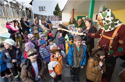 Kindergarten-Befreiung in Dettingen. Bild: Klaus Stifel