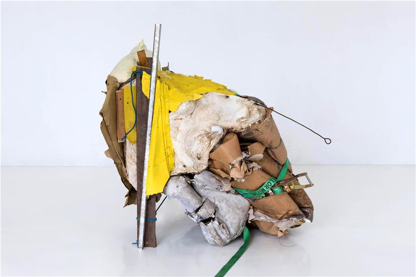 Kunst aus Kuhmägen: Die Plastik „Mont Ventoux #22“ (2017) von Peter Buggenhout, demnächst in der Abteilung für konkrete Kunst.Bild: Kunstmuseum