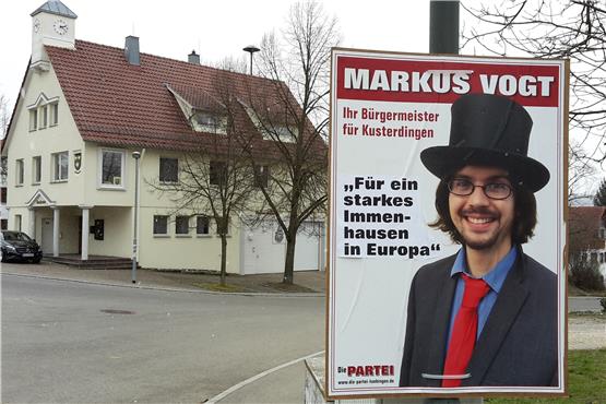 Markus Vogt tritt immer wieder bei Wahlen an, wie dieses Bild aus Immenhausen aus dem Jahr 2018 beweist. Archivbild: Volker Rekittke
