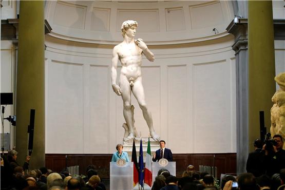 Michelangelos David-Statue.  Foto: Antonio Calanni/AP/dpa
