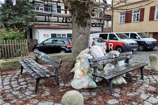 Nicht abgeholter Müll in der Nonnengasse. Archivbild: Angelika Brieschke