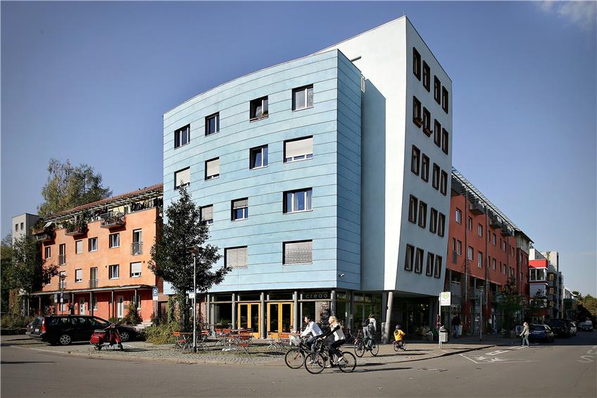 "Projekt 14" - die "Keimzelle" des Franz. Viertel (im Vordergrund die ehemalige Kneipe "C 14"). Bild: Erich Sommer