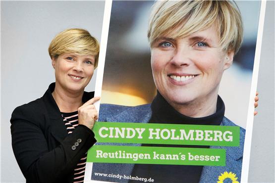 Sie hält Reutlingen reif für eine grüne OB: Kreisrätin Cindy Holmberg.Bild: Horst Haas