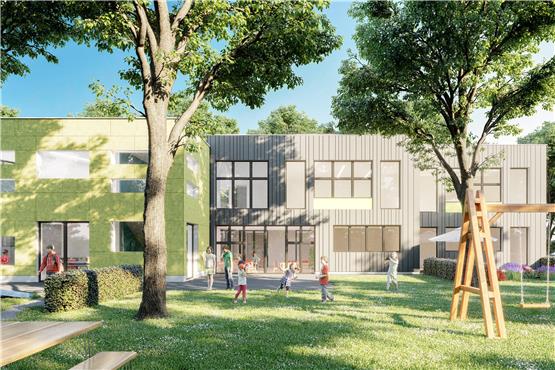 So soll das künftige Kinderhaus einmal aussehen. Entwurf: Hans-Otto Möck/Ernst-Martin Rempfer