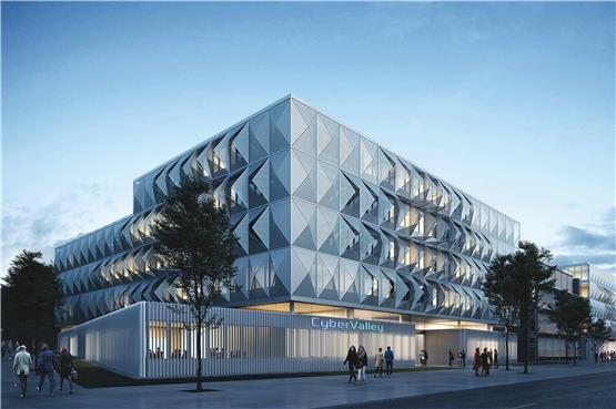 So soll der Neubau des Laboratoriums für Lernen und intelligente Systeme aussehen. Bild: VBA Tübingen
