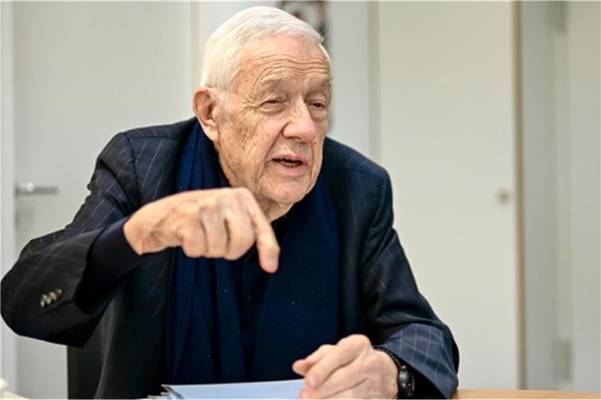 Verleger Eberhard Ebner ist am Karfreitag im Alter von 94 Jahren gestorben.© Foto: Lars Schwerdtfeger