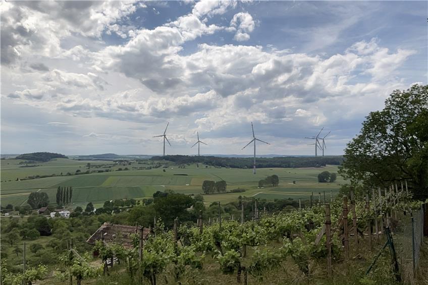 Visualisierung des geplanten Windparks im Norden von Rottenburg. Bild: Energiedialog