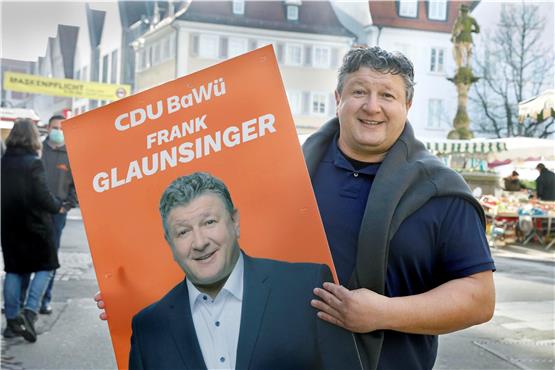 Vom Rettungswagen in den Landtag? Rettungssanitäter Frank Glaunsinger kandidiert für die CDU. Bild: Horst Haas