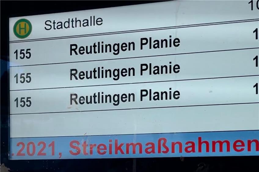 Warnstreik der Busfahrer: In Reutlingen ging nichts mehr. Symbolbild: Jonas Bleeser
