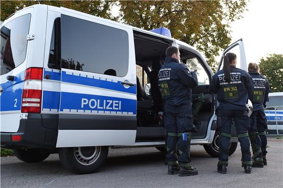 Wehren sich gegen pauschale Vorwürfe: Polizisten aus dem Landkreis Tübingen. Archivbild: Ulmer