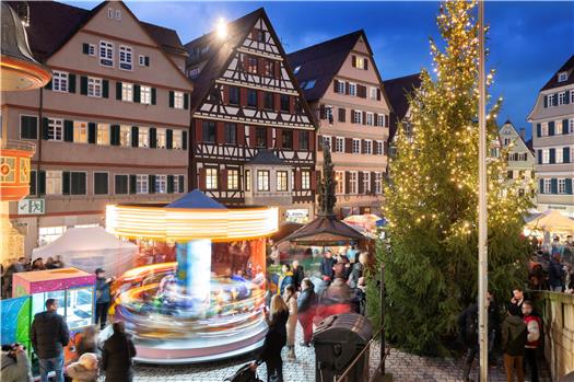 Weihnachtsmarkt 2023 in Tübingen. Bild: Klaus Franke 