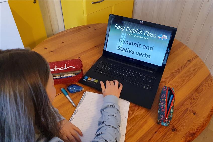 Zuhause statt im Klassenzimmer: digitaler Unterricht in Corona-Zeiten. Bild: Amancay Kappeller