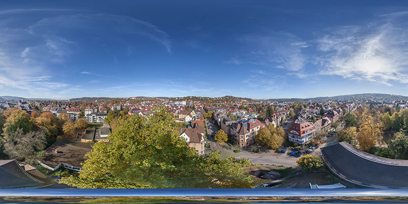 Panorama vom Turm der Eberhardskirche